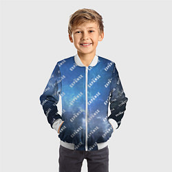 Бомбер детский The Expanse pattern, цвет: 3D-белый — фото 2
