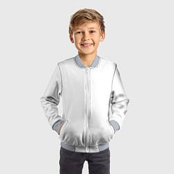 Бомбер детский Лисичка в рюкзаке, цвет: 3D-серый — фото 2