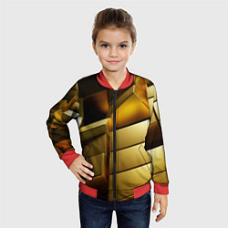 Бомбер детский Золото, цвет: 3D-красный — фото 2