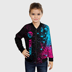 Бомбер детский Valencia - neon gradient: по-вертикали, цвет: 3D-черный — фото 2