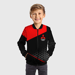 Бомбер детский Mitsubishi - Sportwear, цвет: 3D-черный — фото 2