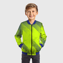 Бомбер детский Green sport style, цвет: 3D-синий — фото 2