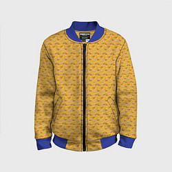 Детский бомбер Паттерн с утятами