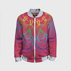 Детский бомбер Viva magenta mandala