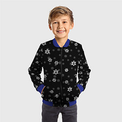 Бомбер детский Astro emblem pattern, цвет: 3D-синий — фото 2