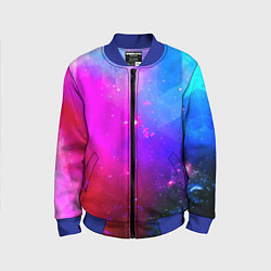 Бомбер детский Космическая абстракция, цвет: 3D-синий
