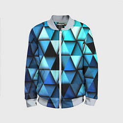 Бомбер детский Blue triangle, цвет: 3D-серый