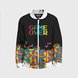 Бомбер детский Game over, цвет: 3D-белый