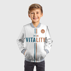 Бомбер детский Форма Team Vitality white, цвет: 3D-серый — фото 2