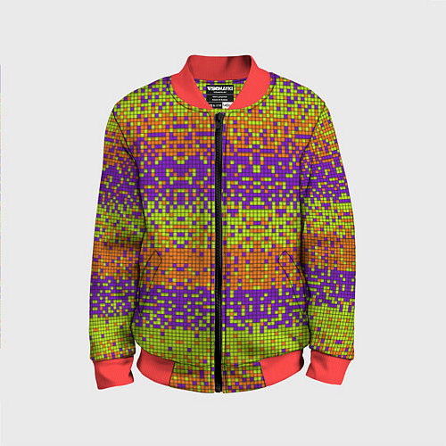 Детский бомбер Magic pixel / 3D-Красный – фото 1