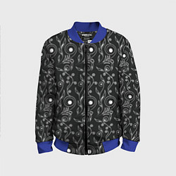 Детский бомбер Black style pattern