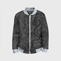 Бомбер детский Black dragon - grunge, цвет: 3D-серый