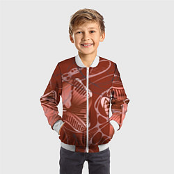 Бомбер детский Свадебный марш, цвет: 3D-белый — фото 2