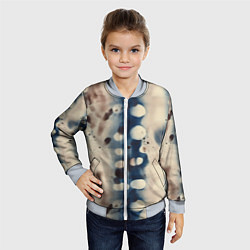 Бомбер детский Тай дай паттерн, цвет: 3D-серый — фото 2