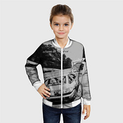 Бомбер детский Тойота ae 86 - Инициал ди, цвет: 3D-белый — фото 2