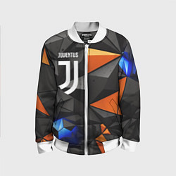 Детский бомбер Juventus orange black style