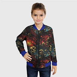 Бомбер детский Нечистый дух, цвет: 3D-синий — фото 2