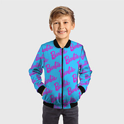 Бомбер детский Barbie pattern, цвет: 3D-черный — фото 2