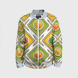 Детский бомбер Fruits and berries pattern