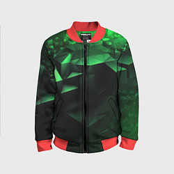 Детский бомбер Видение зеленого в абстракции