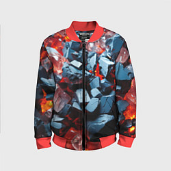 Детский бомбер Янтарные камни асбтракция