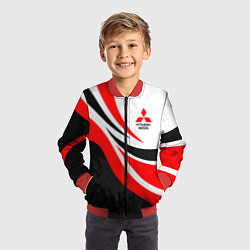 Бомбер детский Evo racer mitsubishi - uniform, цвет: 3D-красный — фото 2