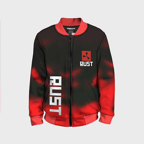 Детский бомбер Rust the game colors / 3D-Красный – фото 1