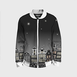 Детский бомбер Ночной город и звездное небо