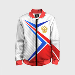 Детский бомбер Герб РФ - классические цвета флага