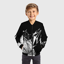 Бомбер детский Берсерк Гатс в чёрных доспехах, цвет: 3D-черный — фото 2