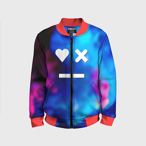 Детский бомбер Love death and robots serial gradient / 3D-Красный – фото 1
