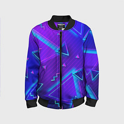 Детский бомбер Neon Pattern colored