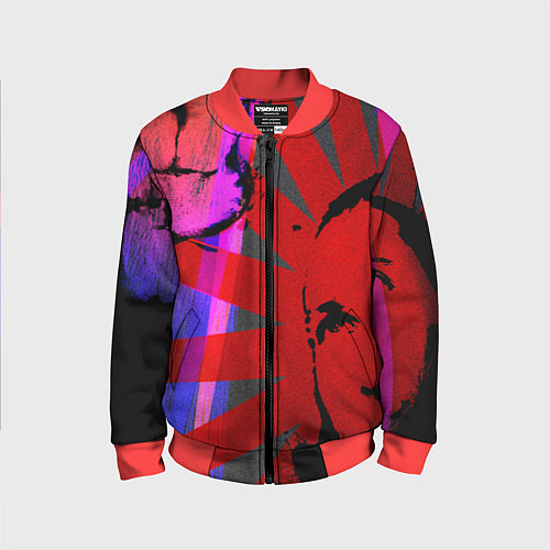 Детский бомбер Красный удар / 3D-Красный – фото 1