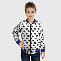 Бомбер детский Roblox pattern, цвет: 3D-синий — фото 2