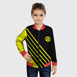 Бомбер детский Borussia sport line uniform, цвет: 3D-красный — фото 2