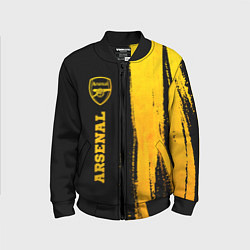 Бомбер детский Arsenal - gold gradient по-вертикали, цвет: 3D-черный