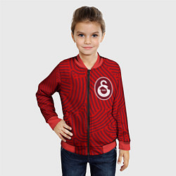 Бомбер детский Galatasaray отпечатки, цвет: 3D-красный — фото 2