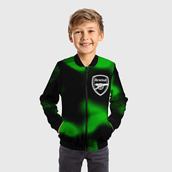 Бомбер детский Arsenal sport halftone, цвет: 3D-черный — фото 2
