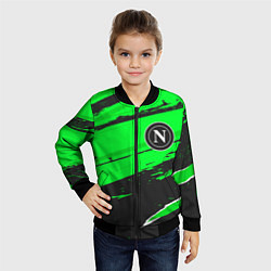 Бомбер детский Napoli sport green, цвет: 3D-черный — фото 2