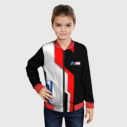 Бомбер детский BMW - униформа, цвет: 3D-красный — фото 2