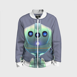 Бомбер детский Робот человекоподобный, цвет: 3D-белый