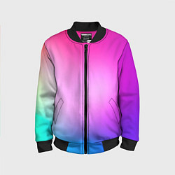 Бомбер детский Colorful gradient, цвет: 3D-черный