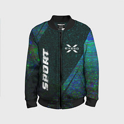 Детский бомбер Exeed sport glitch blue