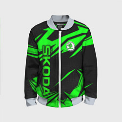 Детский бомбер Skoda - green uniform
