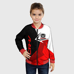 Бомбер детский Honda CR-V - sport uniform, цвет: 3D-красный — фото 2