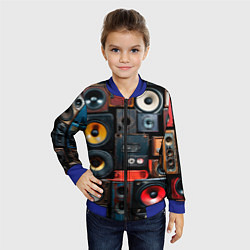 Бомбер детский Audio speaker, цвет: 3D-синий — фото 2