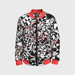 Бомбер детский Графика, цвет: 3D-красный