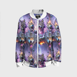 Детский бомбер Волки и молнии