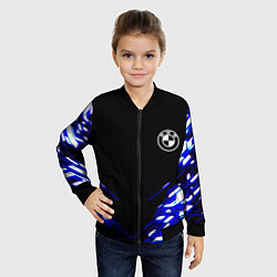 Бомбер детский BMW sport неоновый спорт, цвет: 3D-черный — фото 2