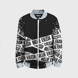 Бомбер детский Billie Eilish steel music eng, цвет: 3D-серый